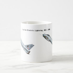 English Electric Lightning, RAF, 1980. Kaffemugg