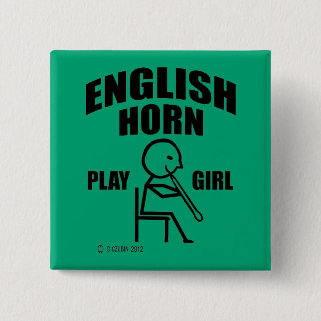 English Horn Play Girl Knapp (Framsida)