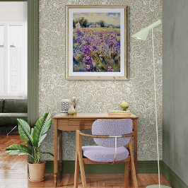 English Lavender Landscape Fototryck