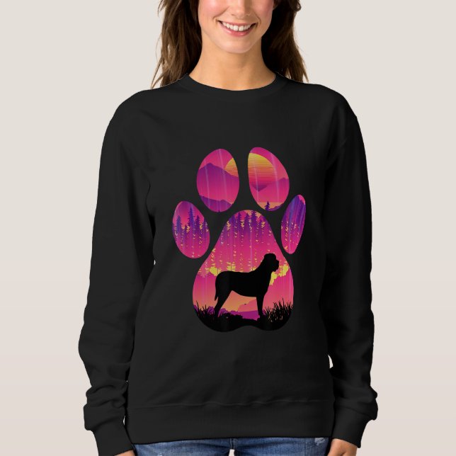 English Mastiff Paw Mom Dad Dog  Women Men T Shirt (Framsida)