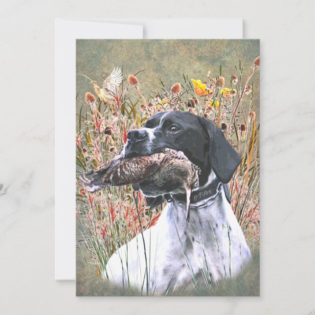 English pointer inbjudningar (Framsida)