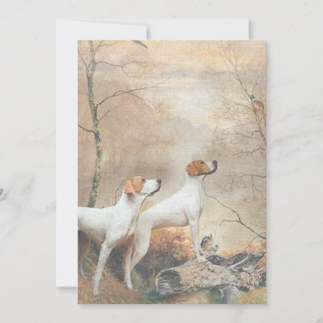 English Pointer  Inbjudningar (Framsida)