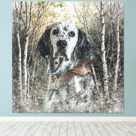 English Setter  Canvastryck