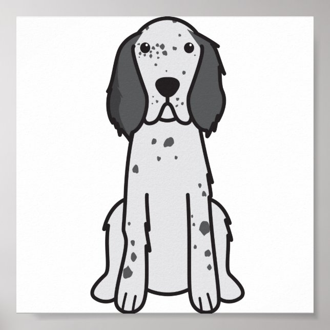 English Setter Dog Cartoon Poster (Framsidan)