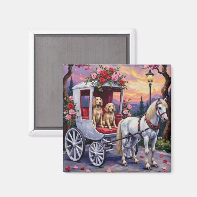 English Setter Dog Valentine's Day Magnet (Front/Back)