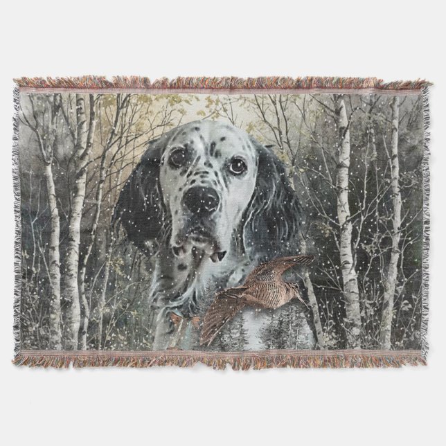English Setter  Filt (Framsidan)