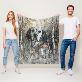 English Setter  Fleecefilt