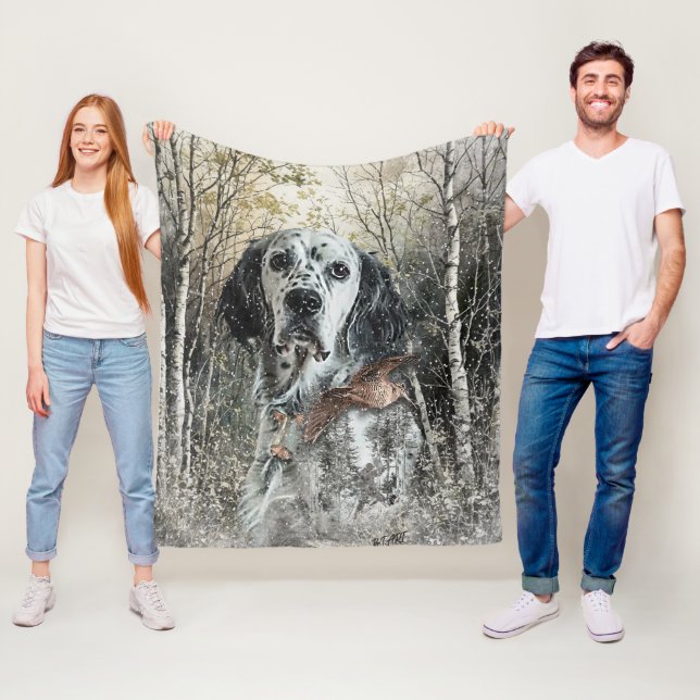 English Setter  Fleecefilt (På plats)