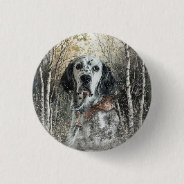 English Setter  Knapp