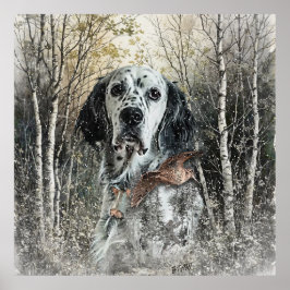 English Setter  Poster