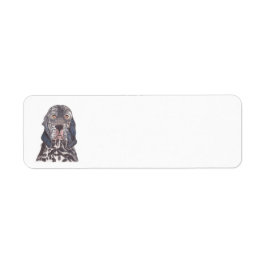 ENGLISH SETTER RETURADRESS ETIKETT