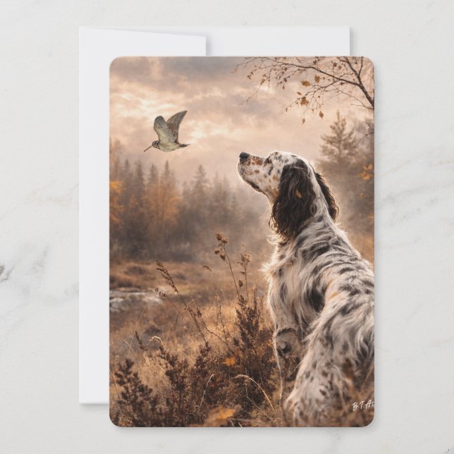 English Setters Inbjudningar (Framsida)