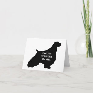English Spaniel namn silhouette Kort