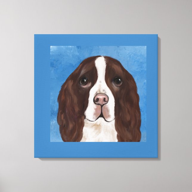 ENGLISH SPRINGER SPANIEL CANVASTRYCK (Framsida)
