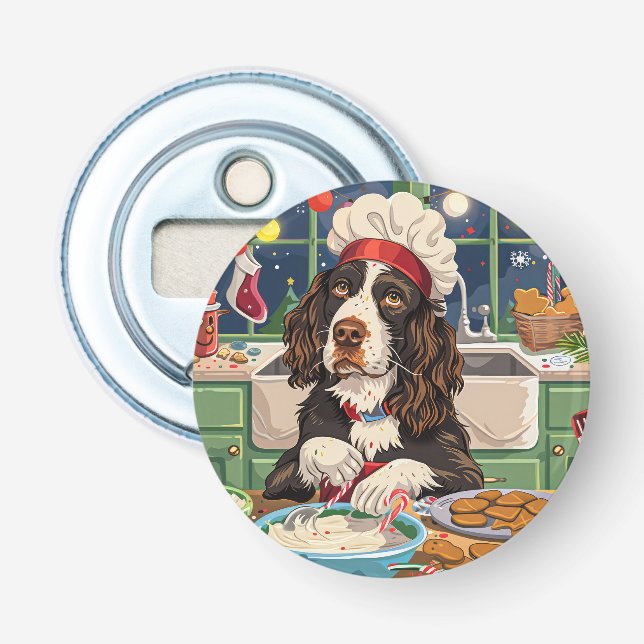 English Springer Spaniel Högbakning: Festlig Flasköppnare (Framsidan)