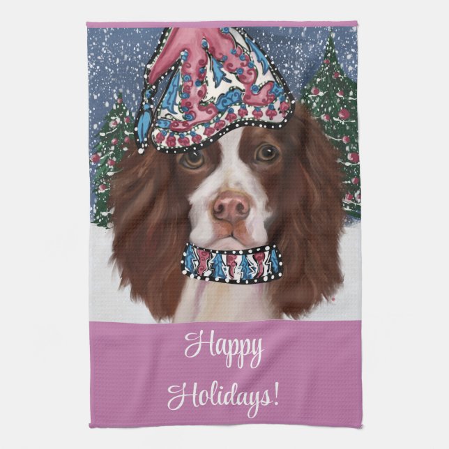 ENGLISH SPRINGER SPANIEL KÖKSHANDDUK (Vertikal)