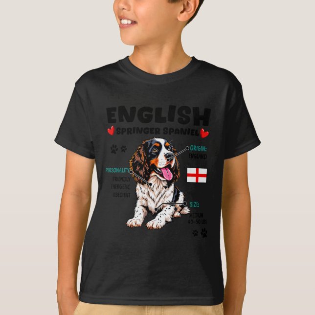 English Springer Spaniel Owner Funny Dog Lover  T Shirt (Framsida)