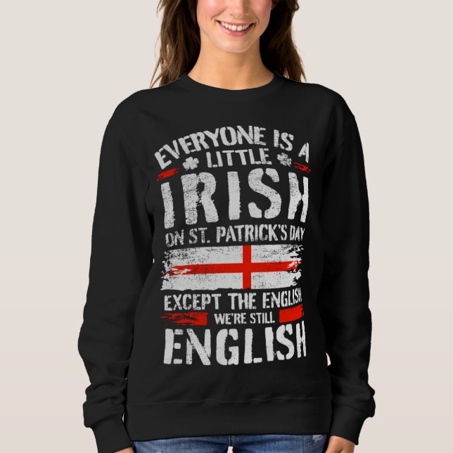 English St. Patricks Day Englishman T Shirt (Framsida)