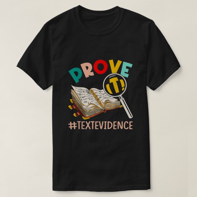 ENGLISH TEACHER bevisar textbevis T Shirt (Design framsida)