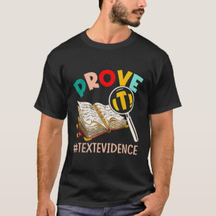 ENGLISH TEACHER bevisar textbevis T Shirt