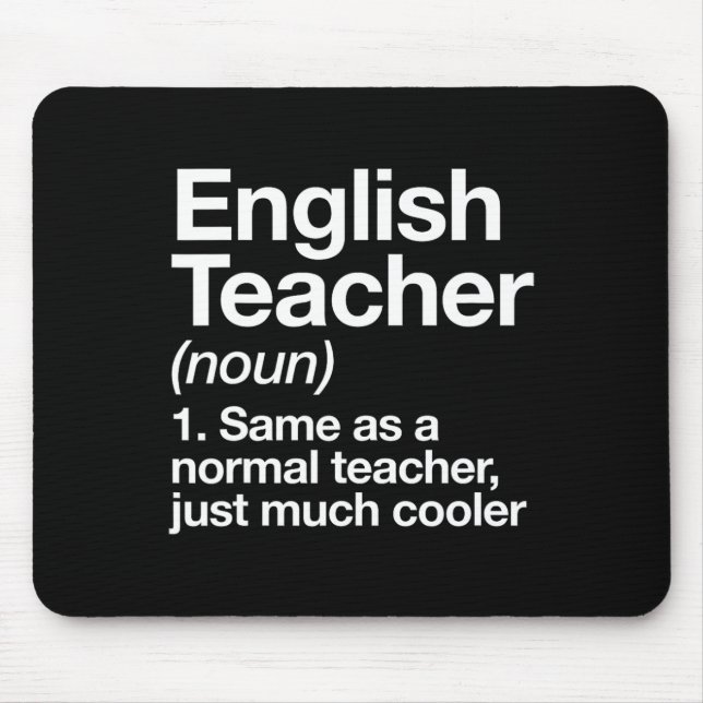 English Teacher Definition Roligt Back to school F Musmatta (Framsidan)