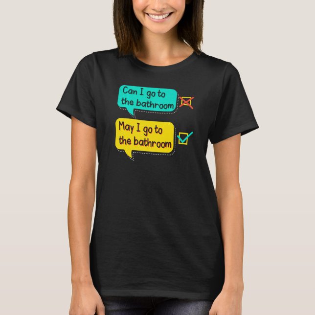 English Teacher Grammar Teaching School Grammarian T Shirt (Framsida)
