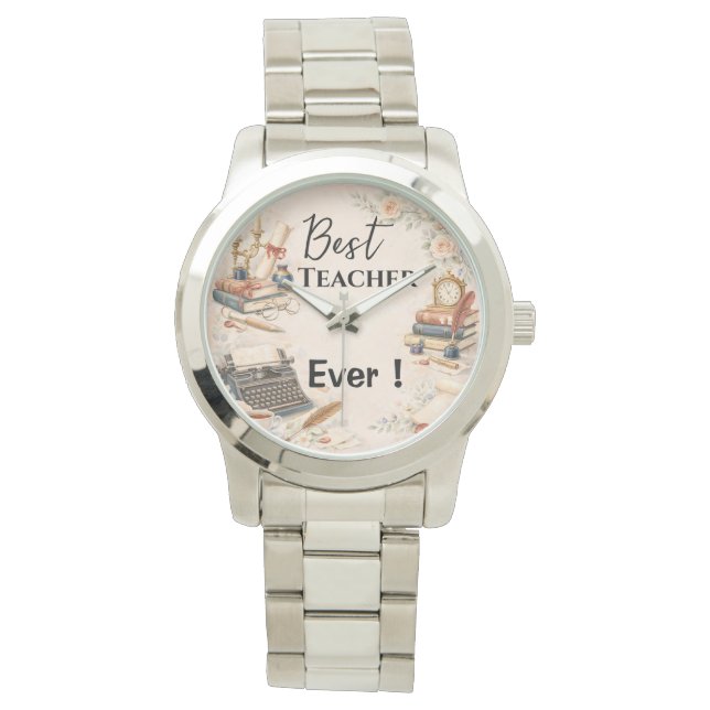 English Teacher Thank You Gift End of School Year Armbandsur (Framsida)