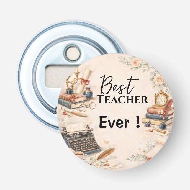 English Teacher Thank You Gift End of School Year Flasköppnare (Framsidan)
