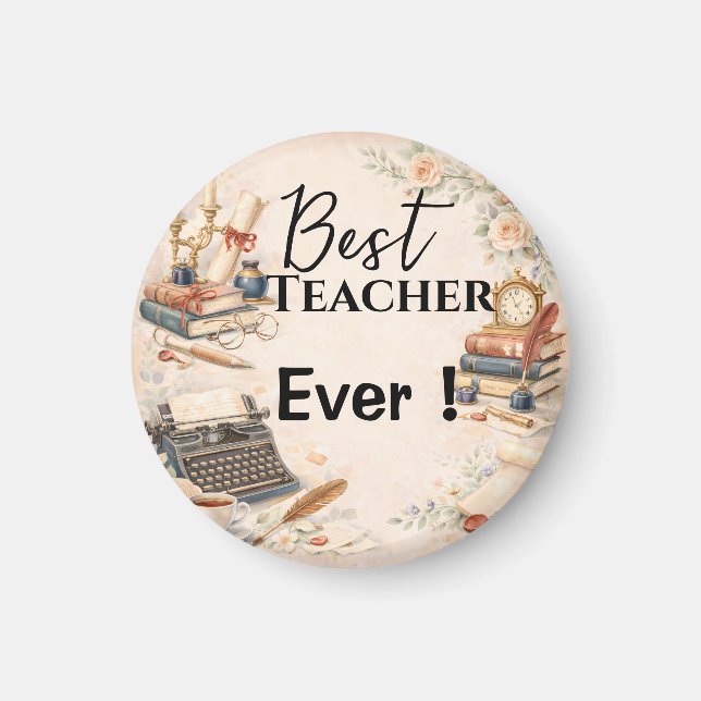 English Teacher Thank You Gift End of School Year Magnet (Framsidan)