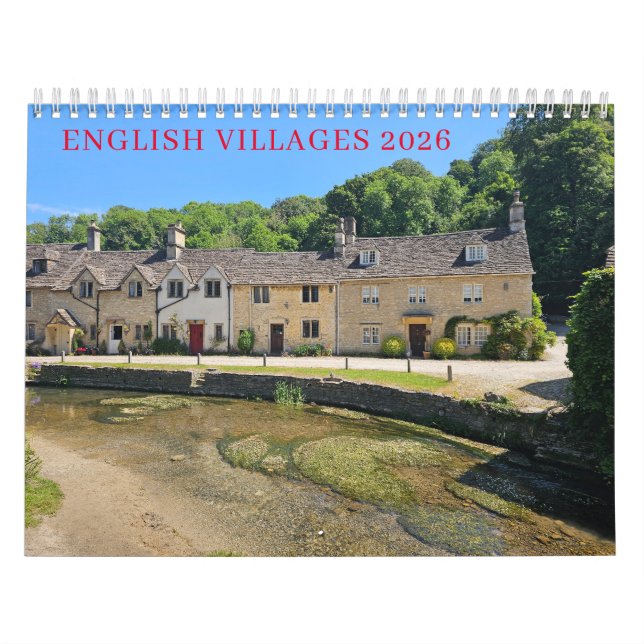 English villages 2026 calendar kalender (Omslag)