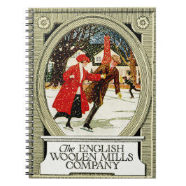 English Woolen Mills Company Anteckningsbok Med Spiral