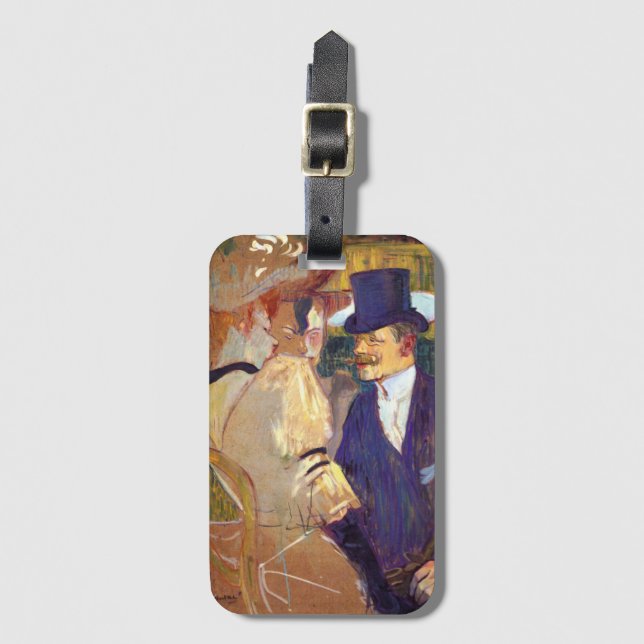 Englishman av Toulouse Lautrec, Vintage Art Bagagebricka (Framsida vertikal)