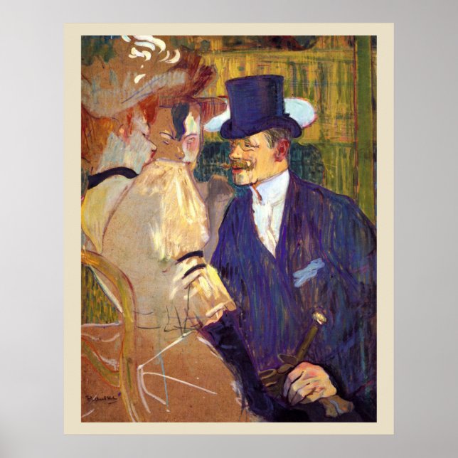 Englishman av Toulouse Lautrec, Vintage Art Poster (Framsidan)