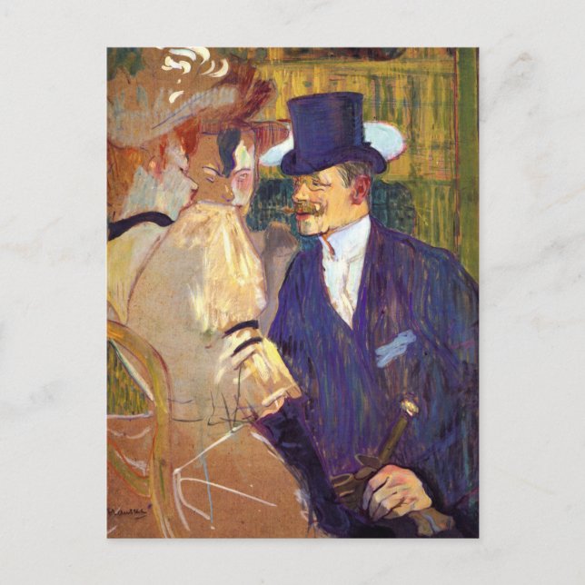 Englishman av Toulouse Lautrec, Vintage Art Vykort (Framsida)