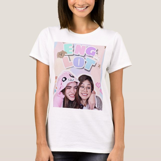 Englot Engfa och Chartlotte skönhetsdrottningar Th T Shirt (Framsida)