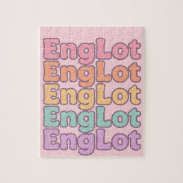 Englot Kawaii Bubbelbokstav Pussel