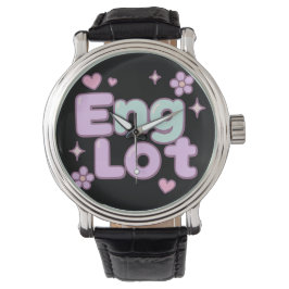 Englot Kawaii Bubble Letter Armbandsur