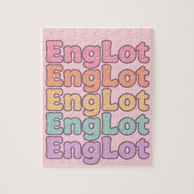 Englot Kawaii Bubble Letter Pussel (Vertikal)