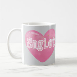Englot Thai GL Heart Love, Engfa och Charlotte Kaffemugg