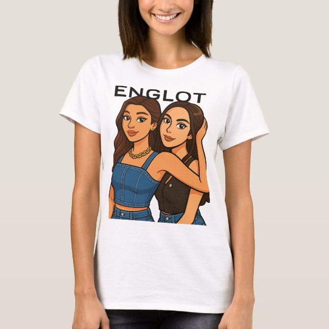Englot Thai GL Shippade Par Engfa och Charlotte T Shirt (Framsida)
