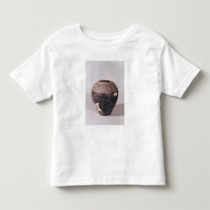 Engobevas som dekoreras med att bölja linjer t-shirt