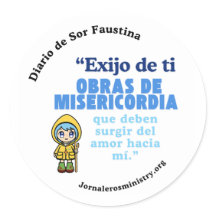 Engomado ’Sirve por kärlek a Cristo’