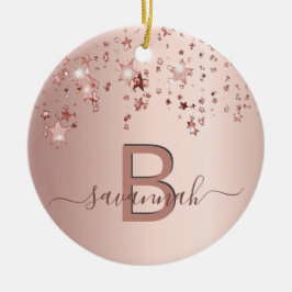 engramsstjärnor ro guld julgransprydnad keramik