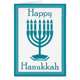 Engraved Menorah Hälsningskort
