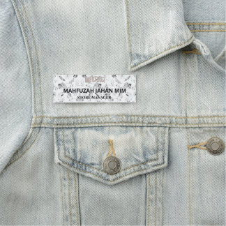 Engraved Namn bricka | Magnetiskt konferens-ID Namnbricka