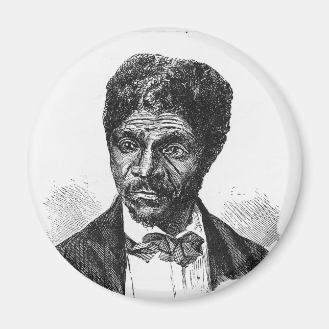 Engraved Porträtt of African American Dred Scott Magnet (Framsidan)
