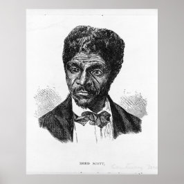Engraved Porträtt of African American Dred Scott Poster