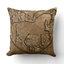 Engraved Silhouetted Horse