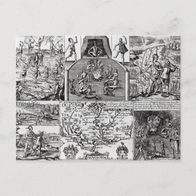 Engraverad av Robert Vaughan Vykort (Framsida)