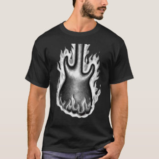 Engulfed in flammar t-shirt